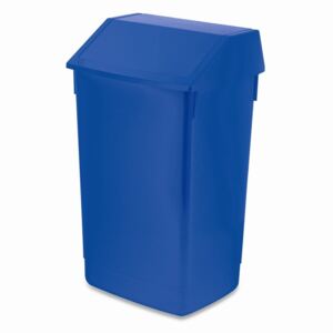 Coș de gunoi cu capac pe balamale Addis, 41 x 33,5 x 68 cm, albastru