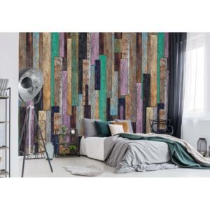 Fototapet - Adult Mural Wallpaper Textures and Effects Wood Walls Vliesová tapeta - 254x184 cm