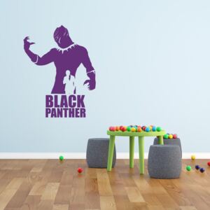 GLIX Avengers Black Panther - autocolant de perete Mov 90x60 cm