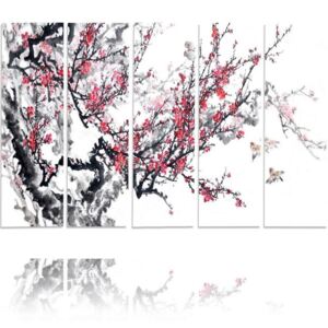 CARO Tablou pe pânză - Japanese Cherry 100x70 cm