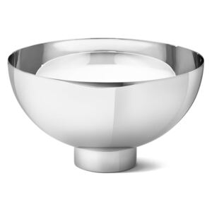 Vase decorative Ilse Bowl Large by Georg Jensen in polished stainless steel