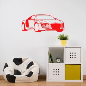 GLIX Audi - autocolant de perete Rosu 75 x 30 cm
