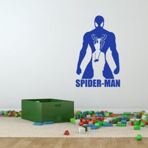 GLIX Avengers Spider Man - autocolant de perete Albastru 60x35 cm