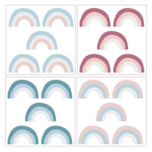 Set 20 de autocolante Dekornik Rainbow Color