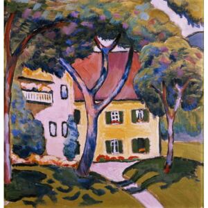House in a Landscape Reproducere, August Macke