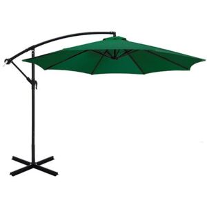 Umbrela Macario cu tija laterala verde 3m Tarrington House