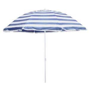 Umbrela soare rotunda structura metal albastru D 180 cm