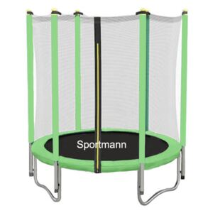 Trambulina si plasa de siguranta Sportmann 140 cm Verde