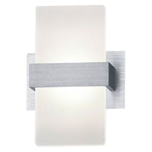 Aplica LED Platon sticla acrilica/aluminiu, alb, dreptunghiular, 1 bec, 230 V