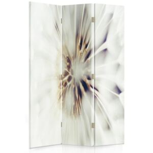 CARO Paravan - White Flowers 2 | tripartit | unilateral 110x150 cm