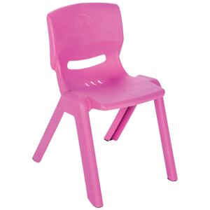 Scaunel cu spatar pentru copii Happy Chair Roz