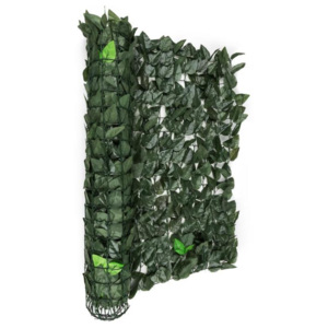 Blumfeldt Fency Bright Leaf gard de protecție împotriva vântului 300 x 100 frunze de culoare verde inchis