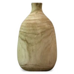 Vaza crem din lemn 21 cm Calliope Opjet Paris