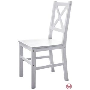 Set 2 scaune albe Stuhlparade 41/49/90 cm