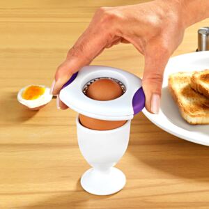 Dispozitiv pentru oua - alb-violet