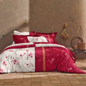 Lenjerie de pat Kimori Colombine - rosie - Mărimea fată de plapumă 240 x 220 cm