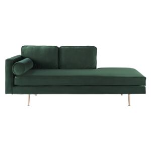 Canapea fixă Antonia catifea Green 3 locuri