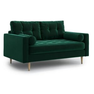 Canapea cu 2 locuri, Verde, 85,00 x 148 x 92 cm