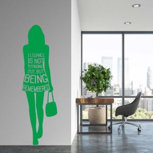 GLIX Elegance - autocolant de perete Verde deschis 25 x 80 cm