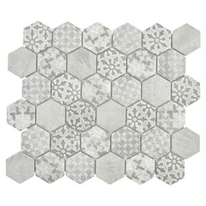 Mozaic Curio G hexagon gri 32,5x28,1 cm