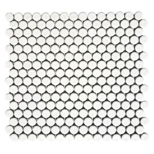 Mozaic uni alb mat 30,5x32 cm