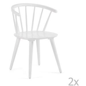 Set 2 scaune La Forma Krise, alb