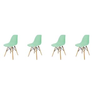 Set scaune turcoaz stil scandinav CLASSIC 3 + 1 GRATIS