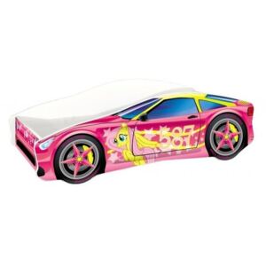 MyKids - Pat tineret Race Car 08 Pink , 140x70 cm