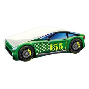MyKids - Pat tineret Race Car 04 Green , 140x70 cm