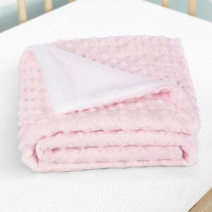 Goldea pătură pentru copii minky - roz pastel - 75x100 cm 75 x 100 cm
