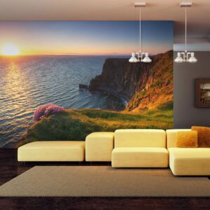 Bimago Fototapet - Sunset: Cliffs of Moher, Ireland 200x154 cm