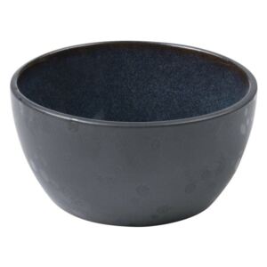 Bol din ceramică și glazură interioară albastru închis Bitz Mensa, diametru 10 cm, negru