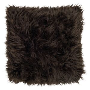 Perna decorativa patrata maro din fibre acrilice si poliester 50x50 cm Sheep Fur LifeStyle Home Collection