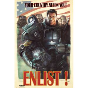 Fallout 4 - Enlist Poster, (61 x 91,5 cm)