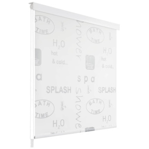 Roletă perdea de duș 140x240 cm Imprimeu Splash