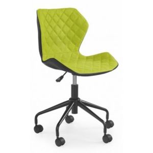 Scaun ergonomic de birou copii verde/negru Matrix