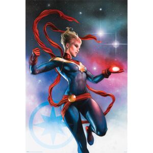 Poster Captain Marvel - Galaxy, (61 x 91,5 cm)