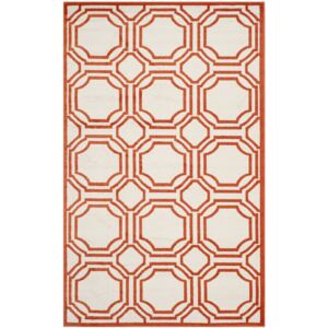 Covor Modern & Geometric Ferrat, Bej/Portocaliu, 120x180