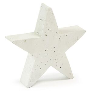Obiect decorativ ciment alb 21x20 cm Sens Star La Forma