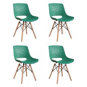 Set 4 scaune Fizzy Verde