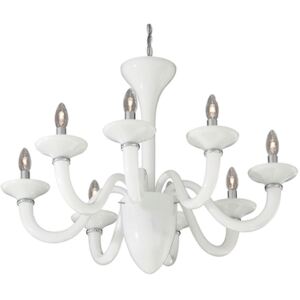 Candelabru 8xE14 alb White Lady Ideal Lux 019390