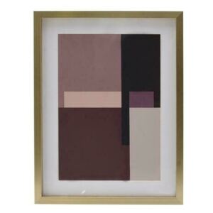 Tablou print abstract, MDF, Multicolor, Geom