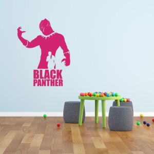 GLIX Avengers Black Panther - autocolant de perete Roz 30x20 cm