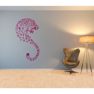 GLIX Leopard - autocolant de perete Roz 50 x 90 cm