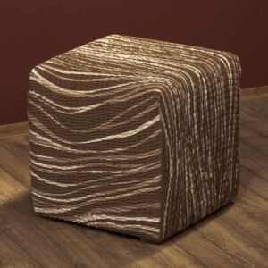 Huse bielastice UNIVERSO NOU dungi maro taburet (40 x 40 x 40 cm)