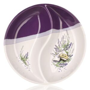 Bol pentru servire Lavender divizat rotund, BANQUET