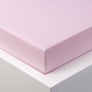 Cearșaf cu elastic jersey EXCLUSIVE roz pat simplu
