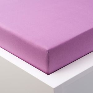 Cearşaf cu elastic jersey EXCLUSIVE violet pat simplu