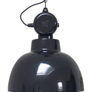 Lampa Suspendata Industriala FACTORY Neagra M - Metal Negru Diametru (40x545 cm)