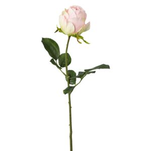 Fir floare artificiala, Rose Roz deschis, H57 cm
